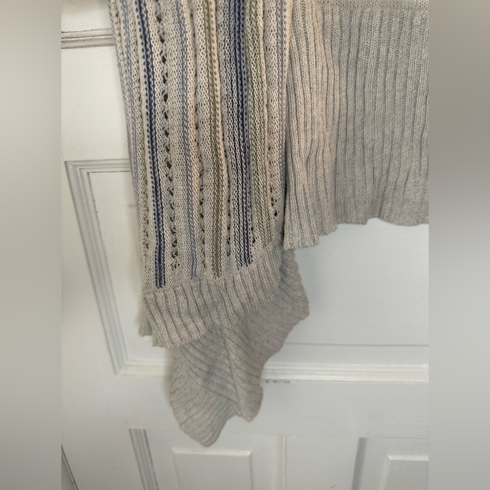 NIC + ZOE Size Medium COURTYARD DRAPEY KNIT CARDIGAN SWEATER IN MULT - Picture 9 of 10